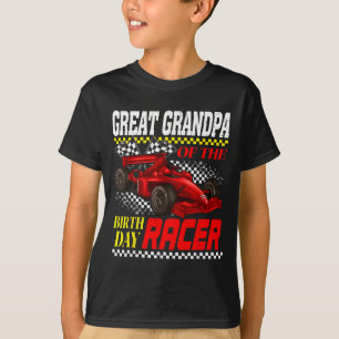 Race Car Party Großer Opa des Geburtstagsrennen T-Shirt