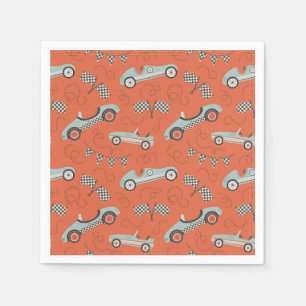 Race Car Party Paper Napkins   Vintages Rennfahrze Serviette