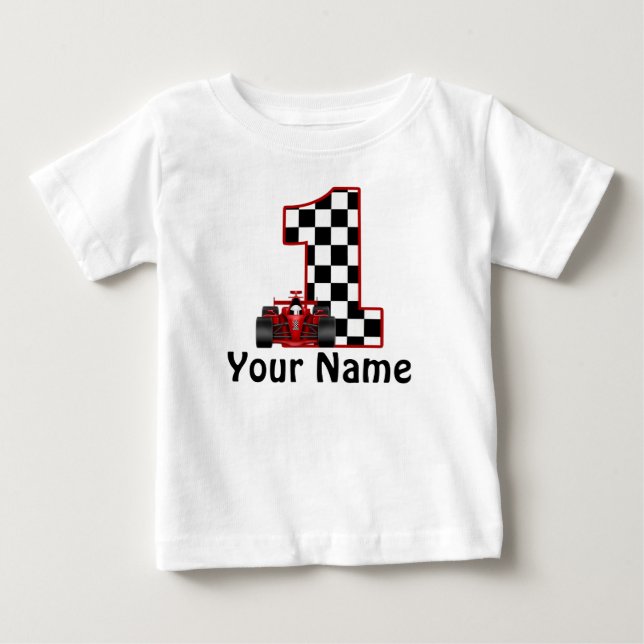 Race Car Personalisiertes Shirt (Vorderseite)