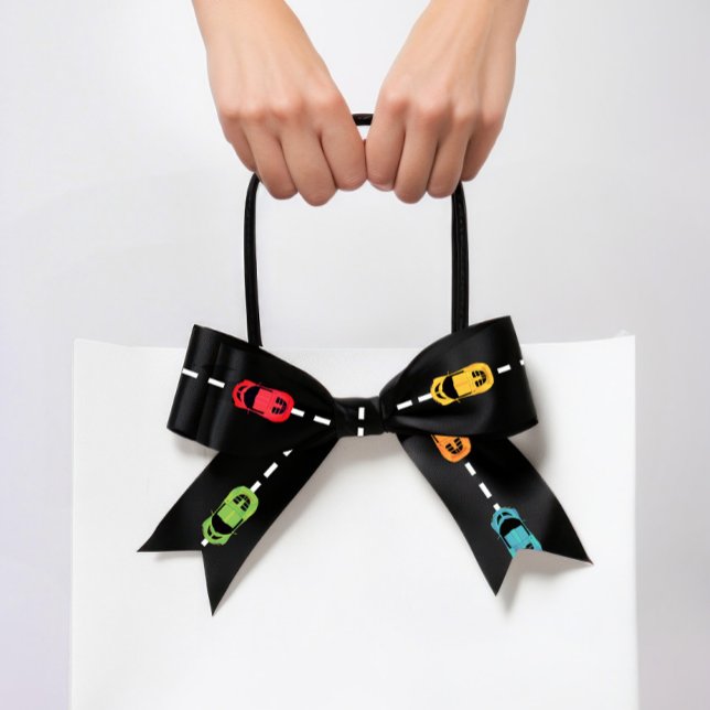 Race Car Race Track Black Satinband (Von Creator hochgeladen)