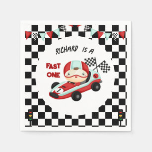 Race Car Racing Kindertheater Serviette