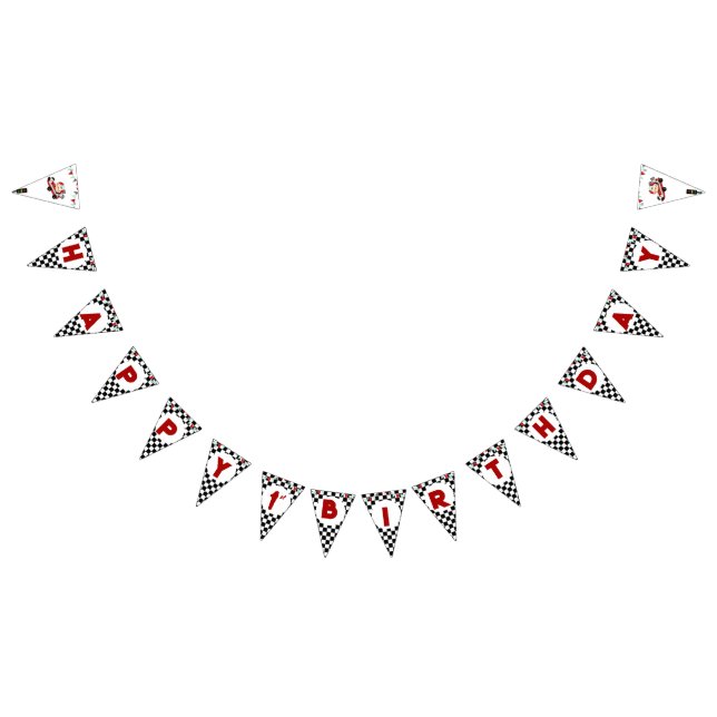 Race Car Racing Kindertheater Wimpelkette (Alle)