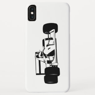 Race Car Silhouette schwarz-weiß Case-Mate iPhone Hülle