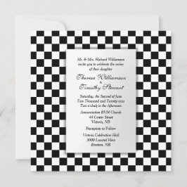 Race Car Thema Hochzeit Einladung