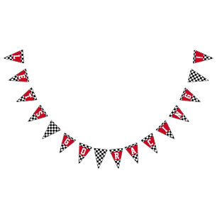 Race Car Thema Party Boy Birthday Wimpelkette