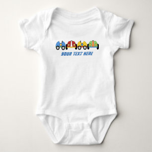 Race Cars Custom Baby Romper Baby Strampler