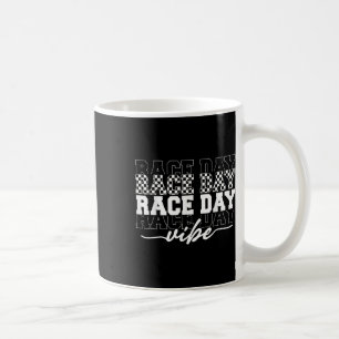 Race Day Vibes Checkered Coquette Bow Car Racing m Kaffeetasse