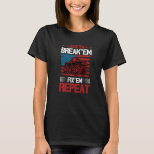 Race Em Break Em Fix Em Wiederholung Funny Rc Car T-Shirt