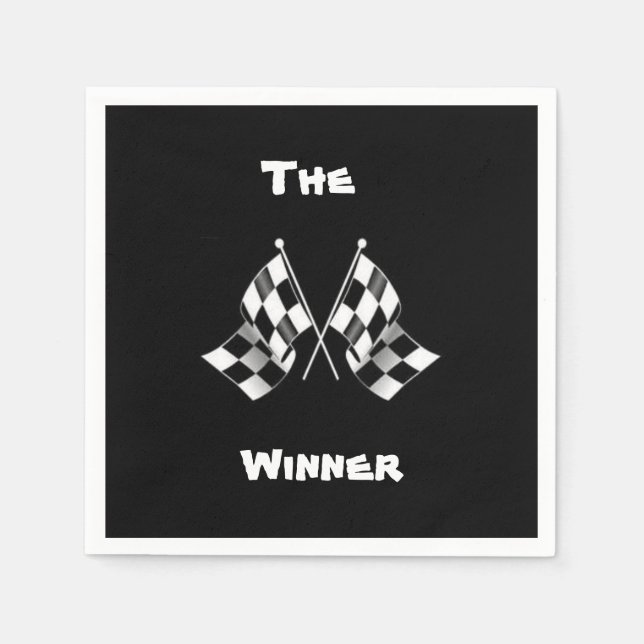 Race Flag Napkins Serviette (Vorderseite)