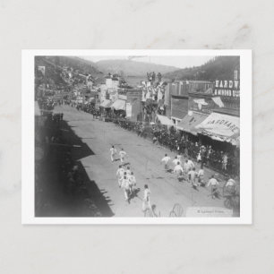 Race-Foto des Hubs-Hubs-Teams Postkarte