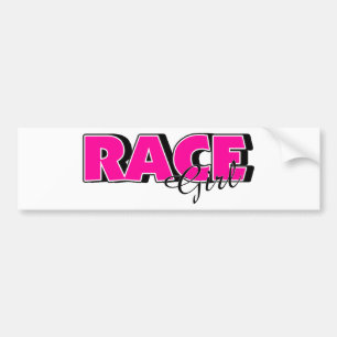 Race Girl Autoaufkleber