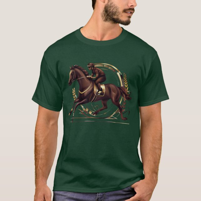 Race Horse Derby Party Geburtstag T-Shirt (Vorderseite)