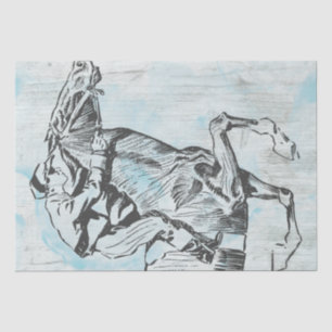 Race Horse Jockey Vintag Decoupage Seidenpapier
