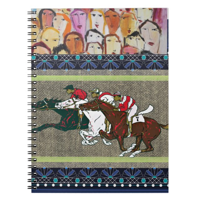 Race Horses Notebook Notizblock (Vorderseite)