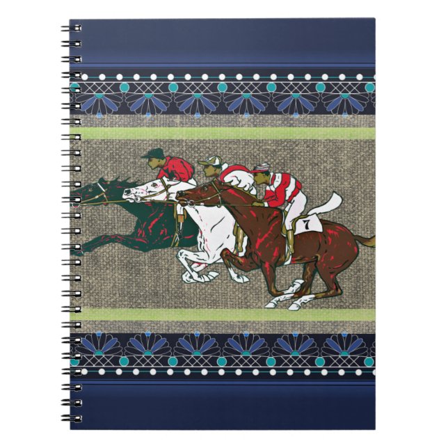 Race Horses Notebook Notizblock (Vorderseite)