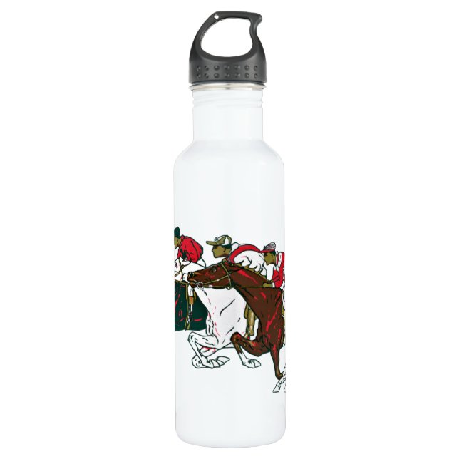 Race Horses Water Flasche Edelstahlflasche (Vorderseite)