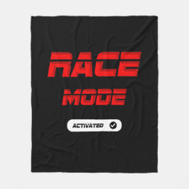 Race mode red fleecedecke