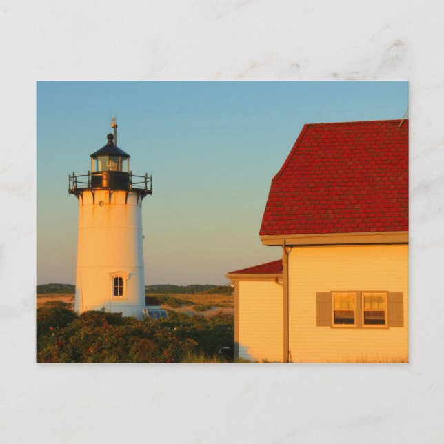 Race Point Lighthouse Cape Cod Postkarte (Vorderseite)
