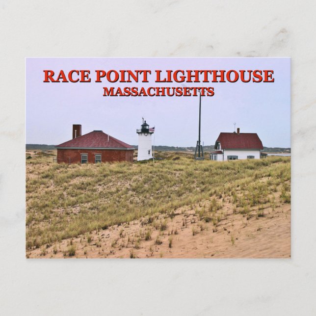 Race Point Lighthouse, Massachusetts Postkarte (Vorderseite)