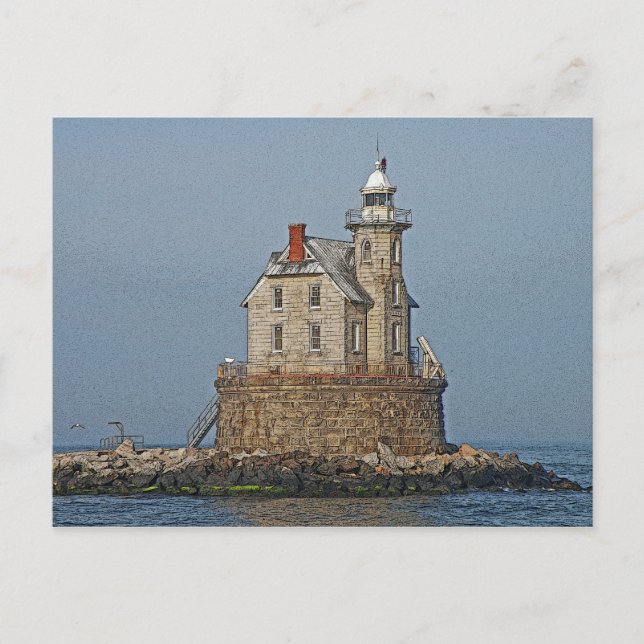 Race Rock Light House Postkarte (Vorderseite)