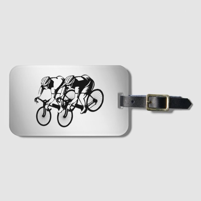 Race Silver Gepäckanhänger (Vorderseite (Horizontal))