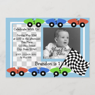 Race Time/Foto Einladung