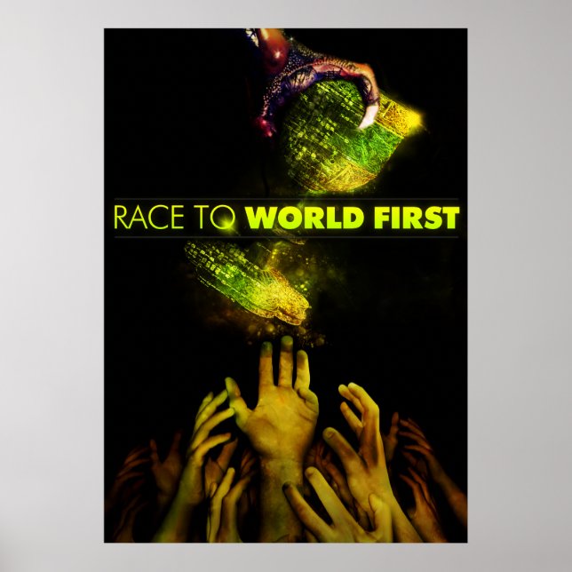 Race To World First - offizielles Filmplakat Poster (Vorne)