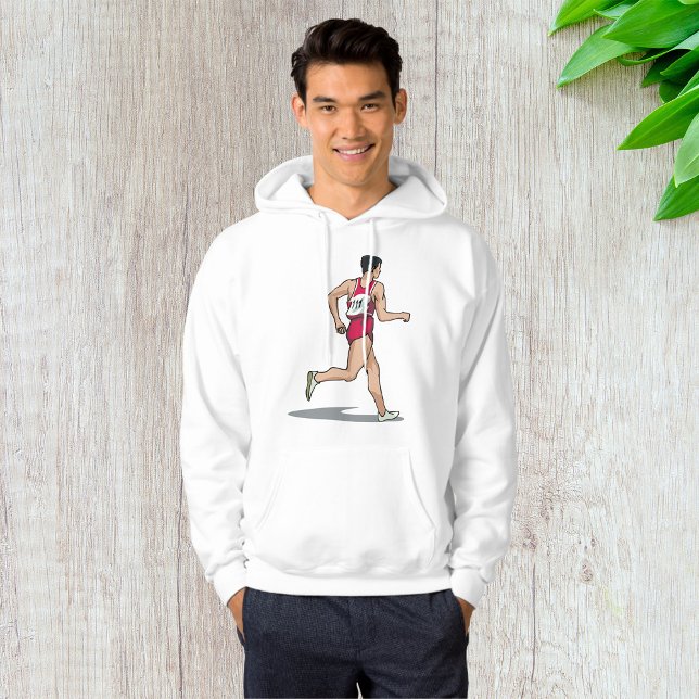 Race Walker Athlete Sportläufer in Motion Hoodie (Von Creator hochgeladen)