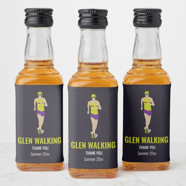 Race Walking Alkoholflaschenetikett (Flaschen)