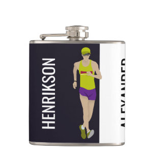 Race Walking Flachmann