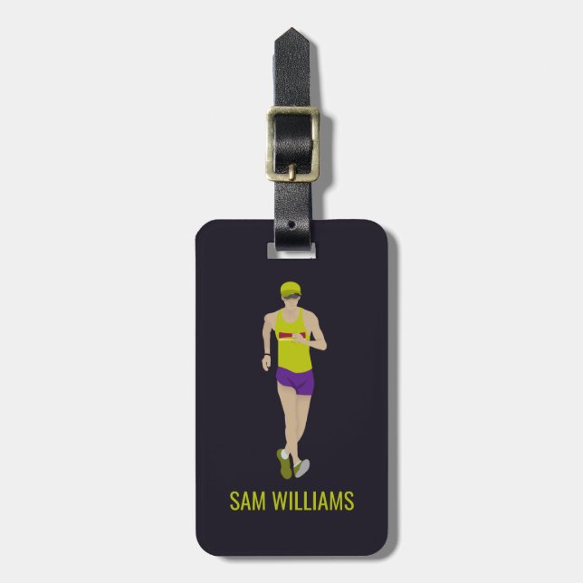 Race Walking Gepäckanhänger (Vorderseite vertikal)