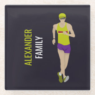 Race Walking Glasuntersetzer