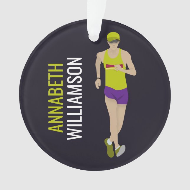 Race Walking Ornament (Vorderseite)