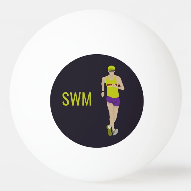 Race Walking Tischtennisball (Vorderseite)