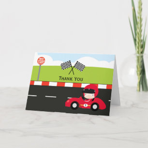 Racecar danke Geburtstag