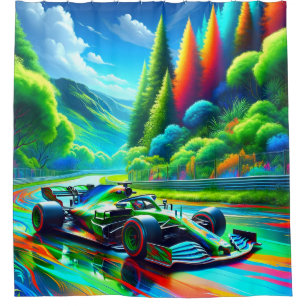 Racecar Duschvorhang