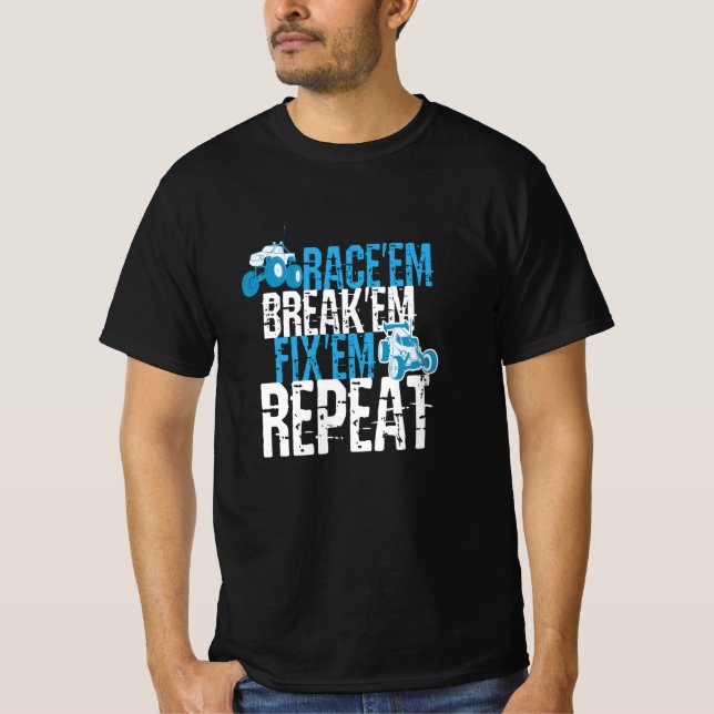 RaceEm FixEm RC Car T-Shirt (Vorderseite)