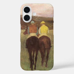 Racehorses bei Longchamp von Edgar Degas iPhone 16 Hülle
