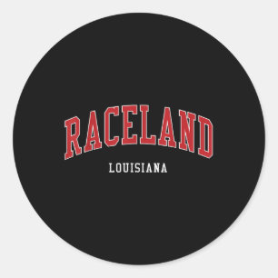Raceland Louisiana Uni University Style Runder Aufkleber