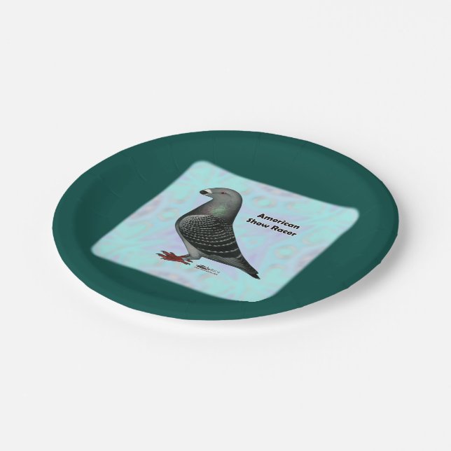 Racer ASR anzeigen Pappteller (Schrägansicht)