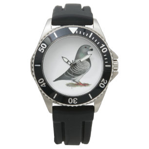Racer Blue Schachbrett Pigeon anzeigen Armbanduhr