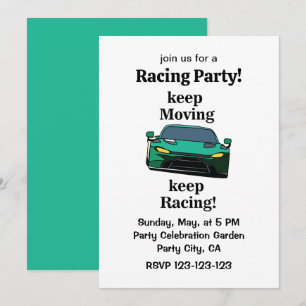 Racer Racer Racing Party Einladung