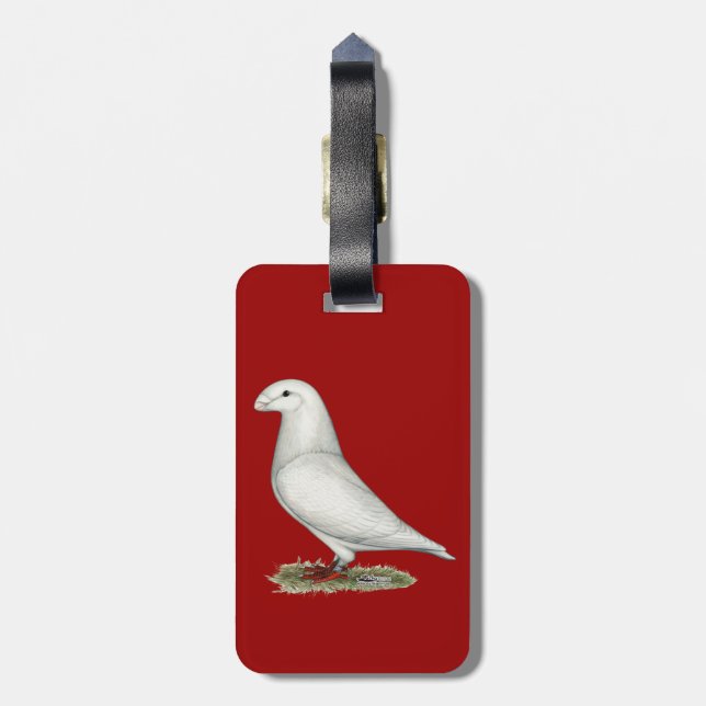 Racer White anzeigen Gepäckanhänger (Rückseite vertikal)