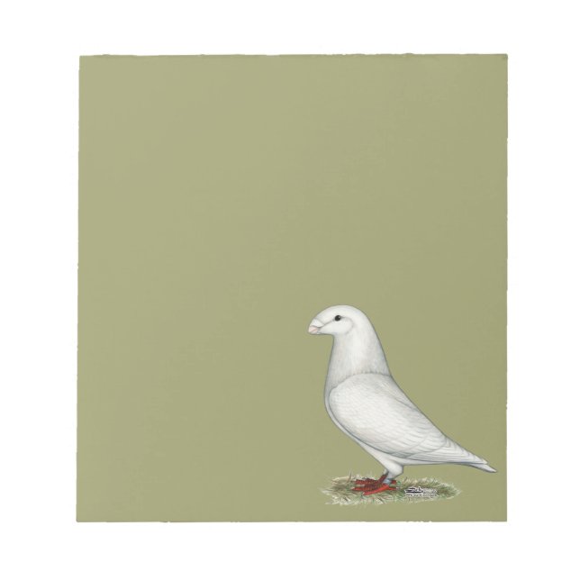 Racer White anzeigen Notizblock (Vorderseite)