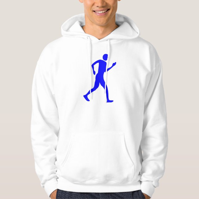 RaceWalking - Blau Hoodie (Vorderseite)