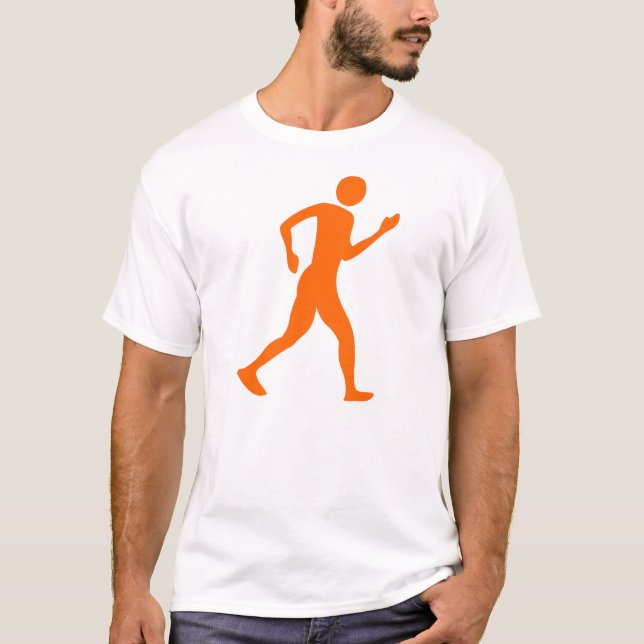 Racewalking - Orange T-Shirt (Vorderseite)