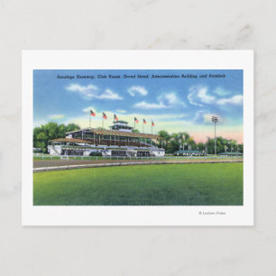 Raceway View Grand Stand, Club House, Postkarte