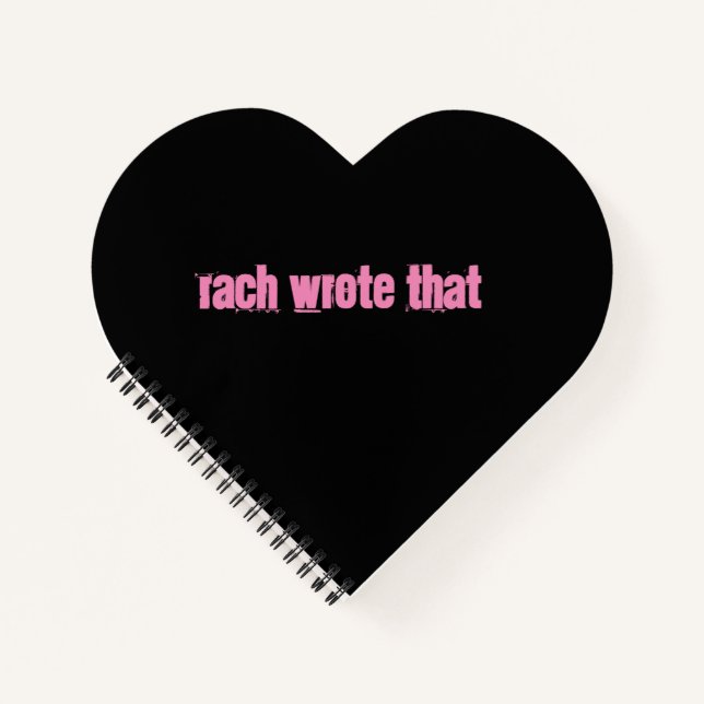 Rach-Notebook  Notizbuch (Vorderseite)