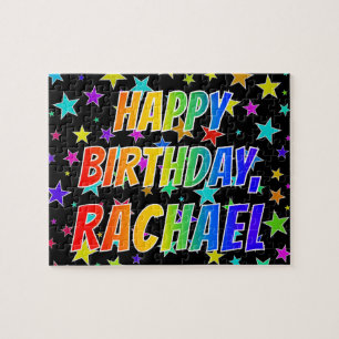 "RACHAEL" Vorname, Spaß "GLÜCKLICHER GEBURTSTAG" Puzzle