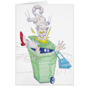 Rache der Wheeliebehälterkatze!